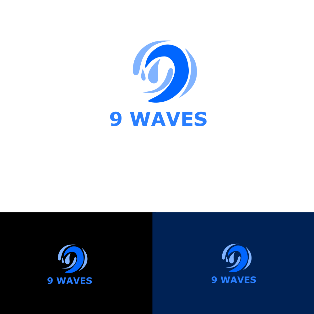 Logo Design by alitjuara for Nine Waves  | Design #30309198