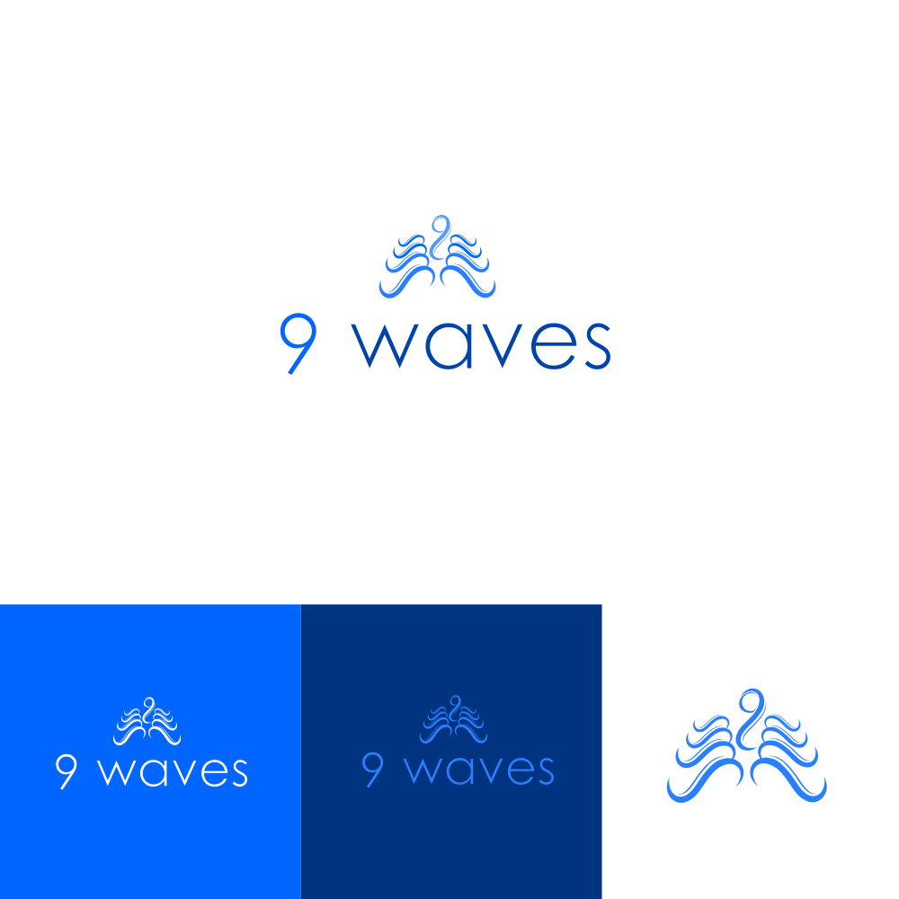 Logo Design by alitjuara for Nine Waves  | Design #30309199