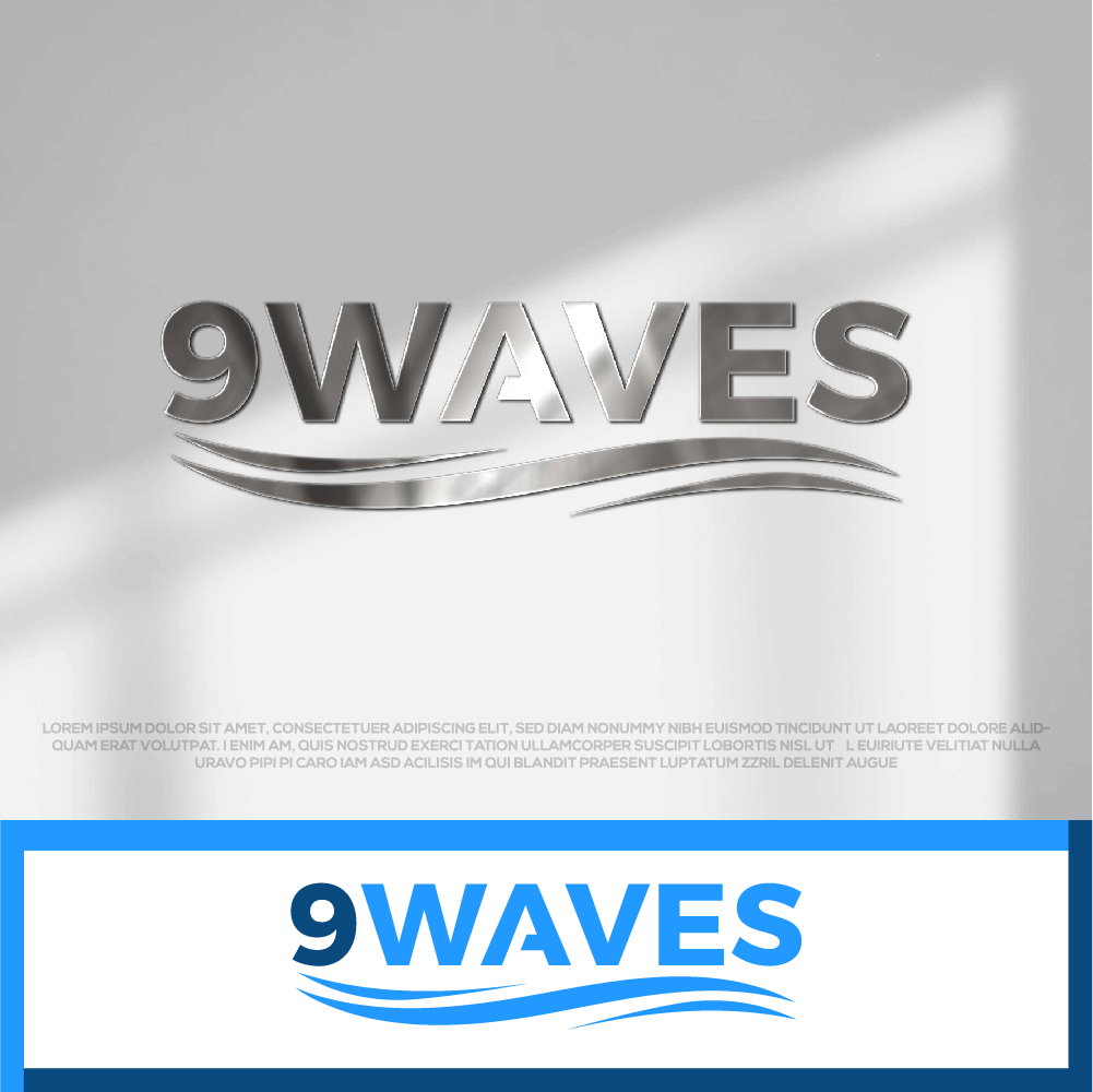 Logo Design by AlphabetZero.co.uk for Nine Waves  | Design #30308692