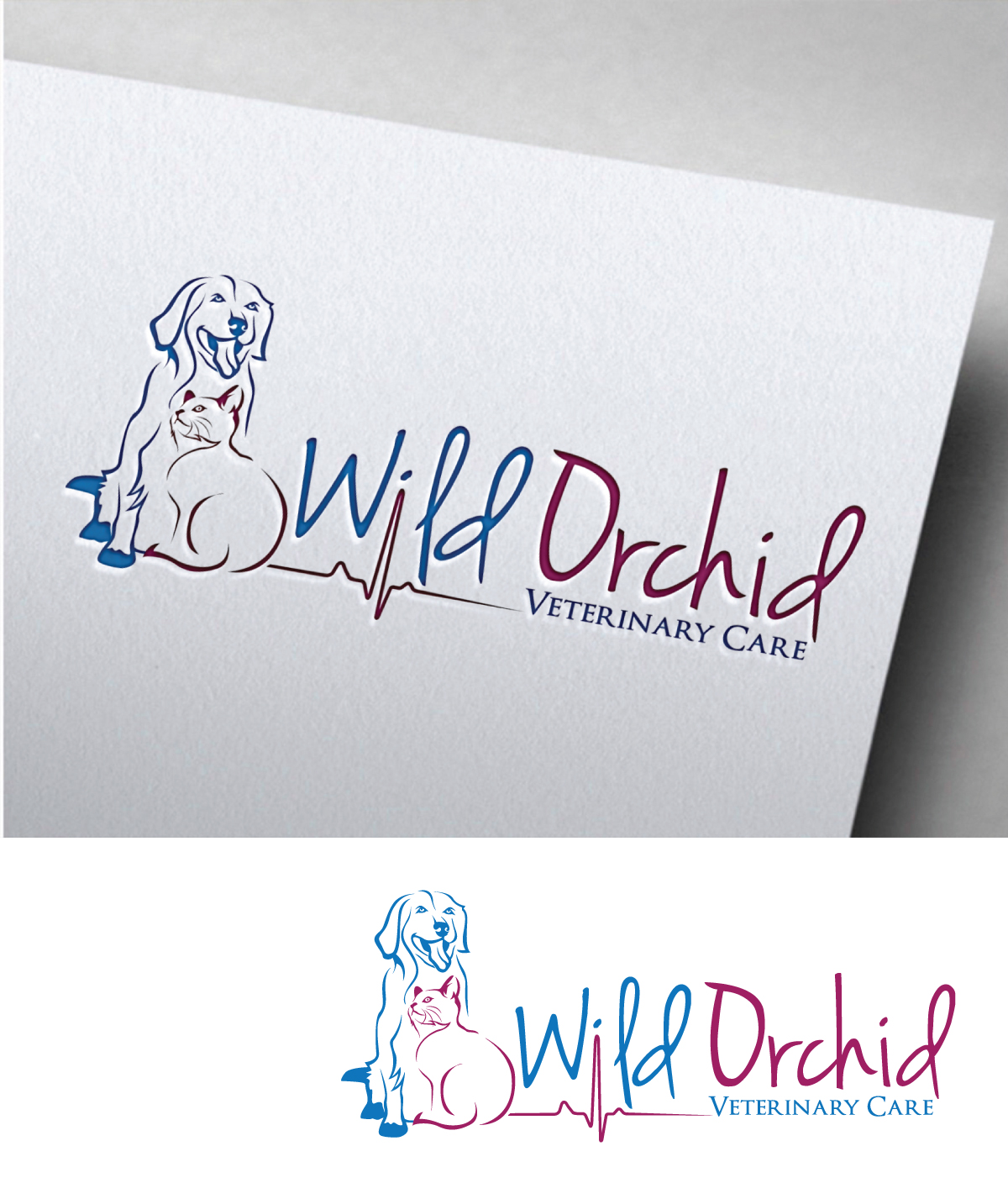 Logo Design by Om Namah Shivay for Wild Orchid Veterinary Care | Design #30161404