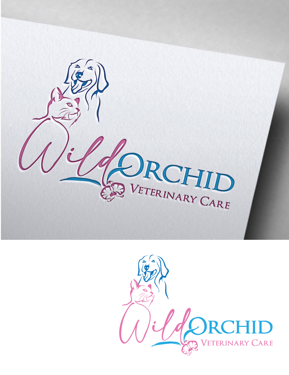 Logo Design by Om Namah Shivay for Wild Orchid Veterinary Care | Design #30161405
