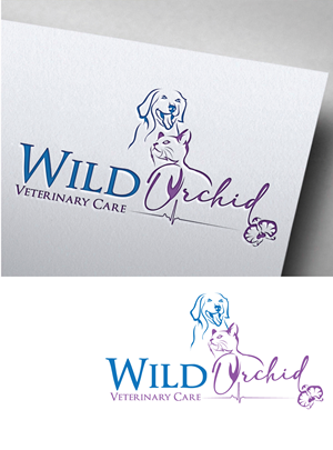 Logo Design by Om Namah Shivay for Wild Orchid Veterinary Care | Design #30161406