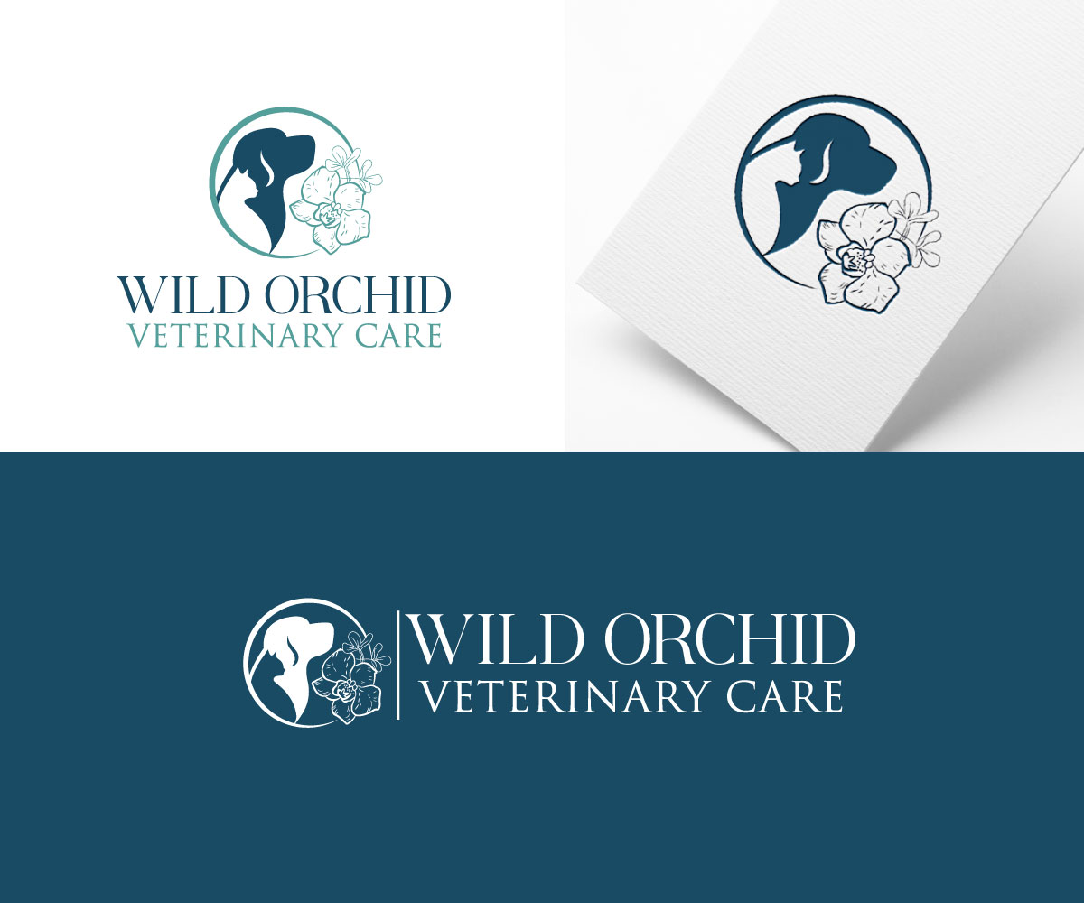 Logo Design by Farhad Design for Wild Orchid Veterinary Care | Design #30126755