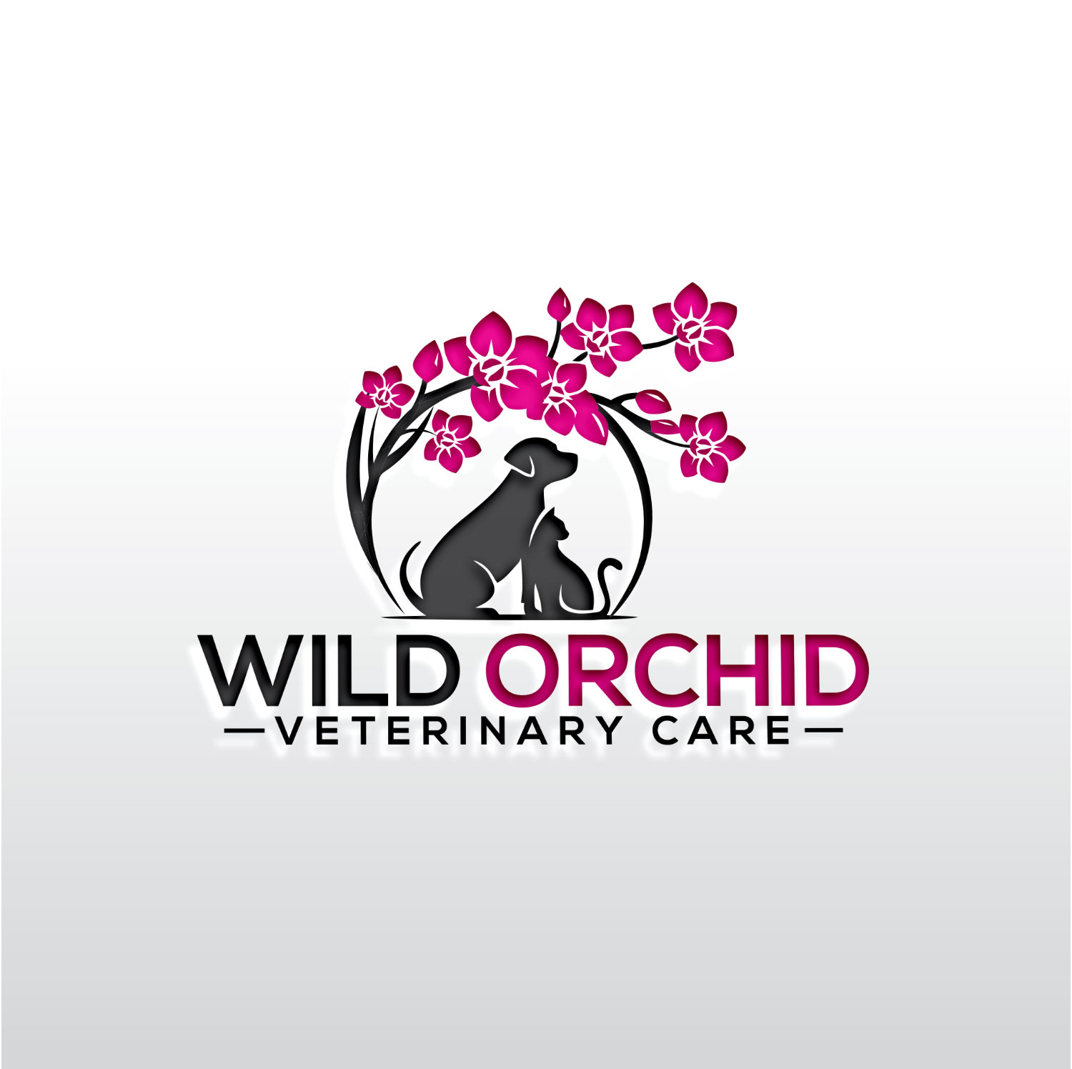 Logo Design by Rosalie.. for Wild Orchid Veterinary Care | Design #30133855