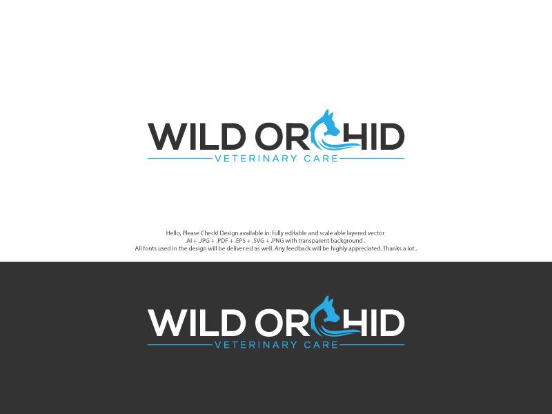 Logo Design by skart for Wild Orchid Veterinary Care | Design #30129852