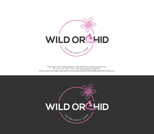 Logo Design by skart for Wild Orchid Veterinary Care | Design: #30130460