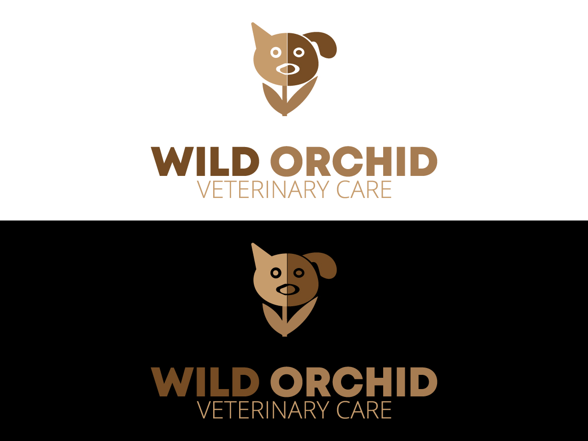 Logo Design by CG Logo for Wild Orchid Veterinary Care | Design #30166354