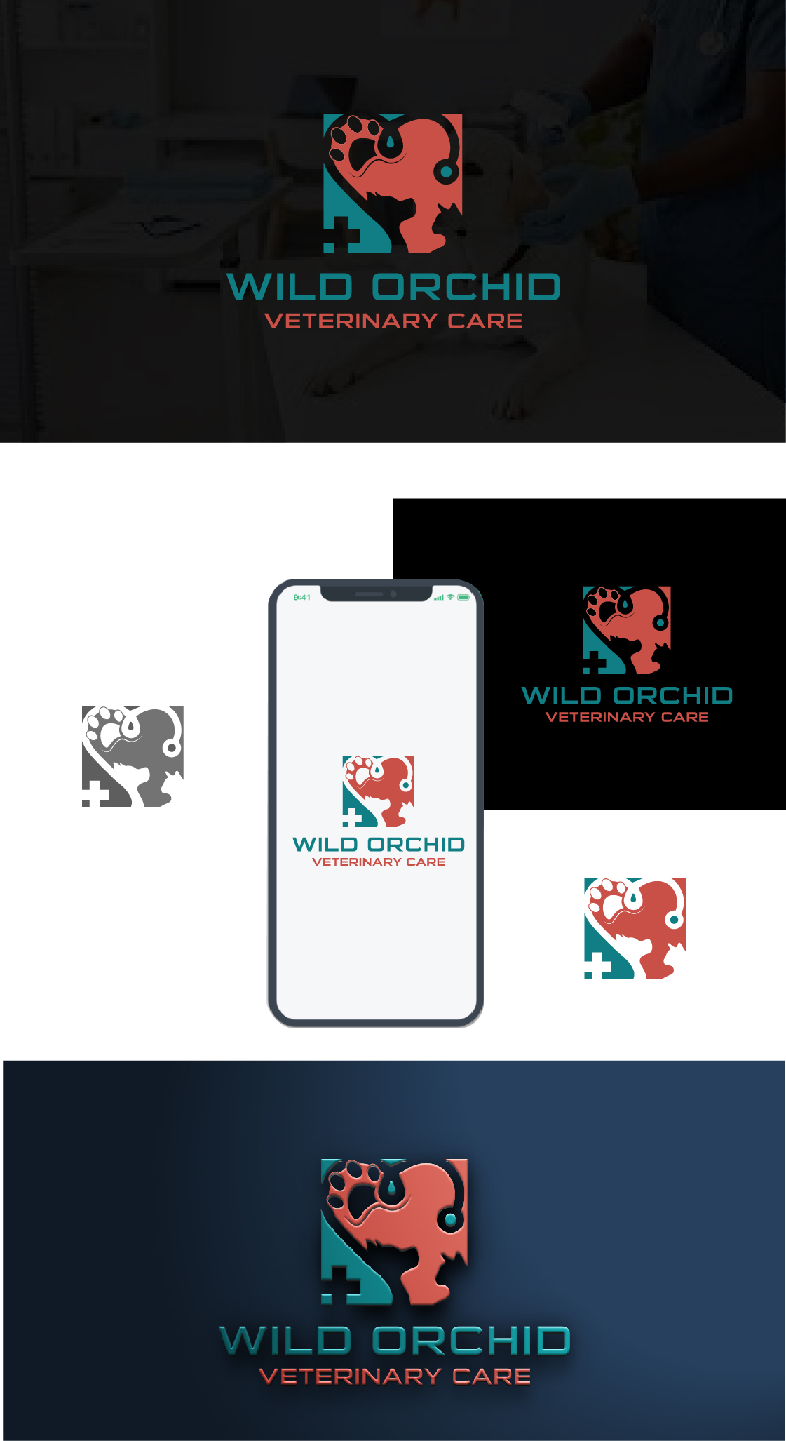 Logo Design by Deziners Zone for Wild Orchid Veterinary Care | Design #30129437