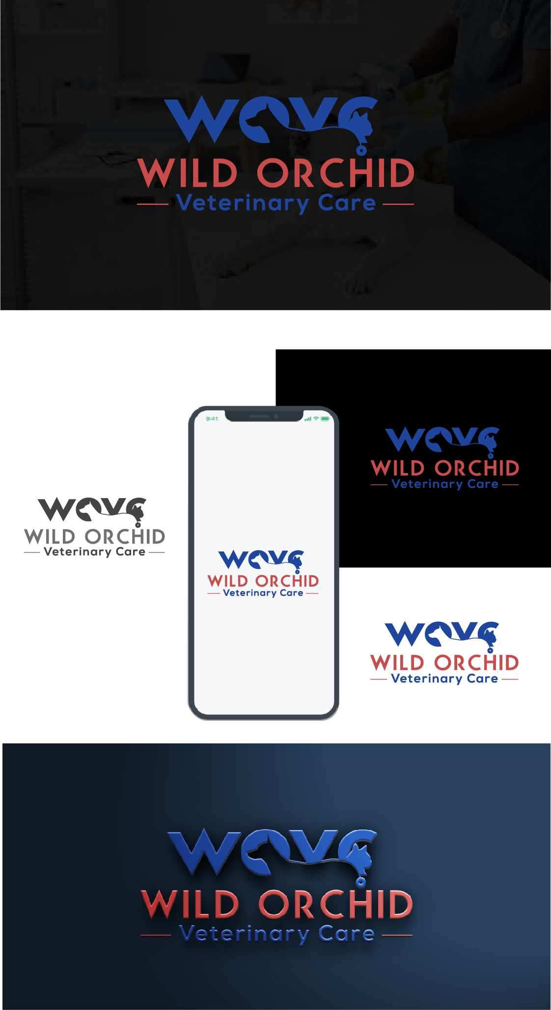 Logo Design by Deziners Zone for Wild Orchid Veterinary Care | Design #30129438