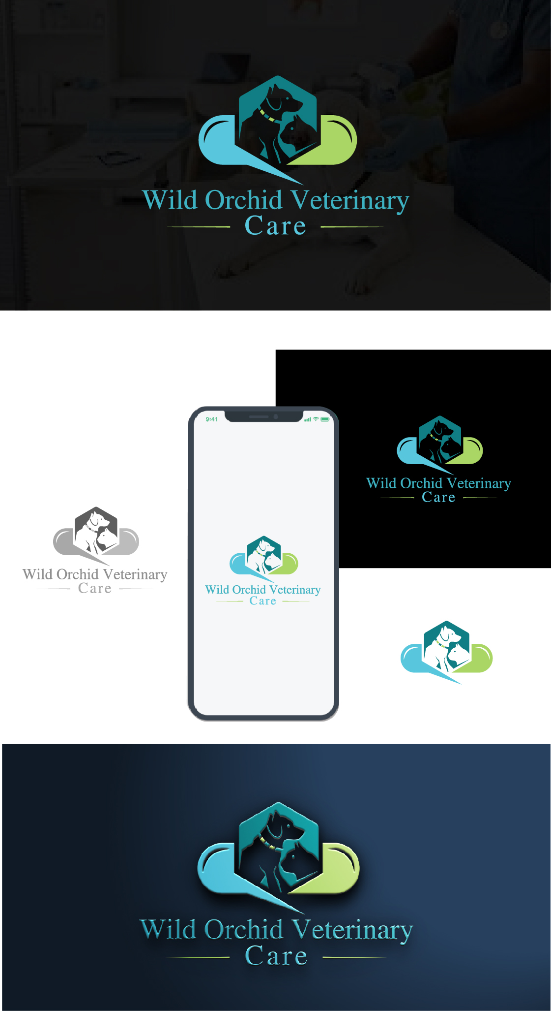 Logo Design by Deziners Zone for Wild Orchid Veterinary Care | Design #30129439