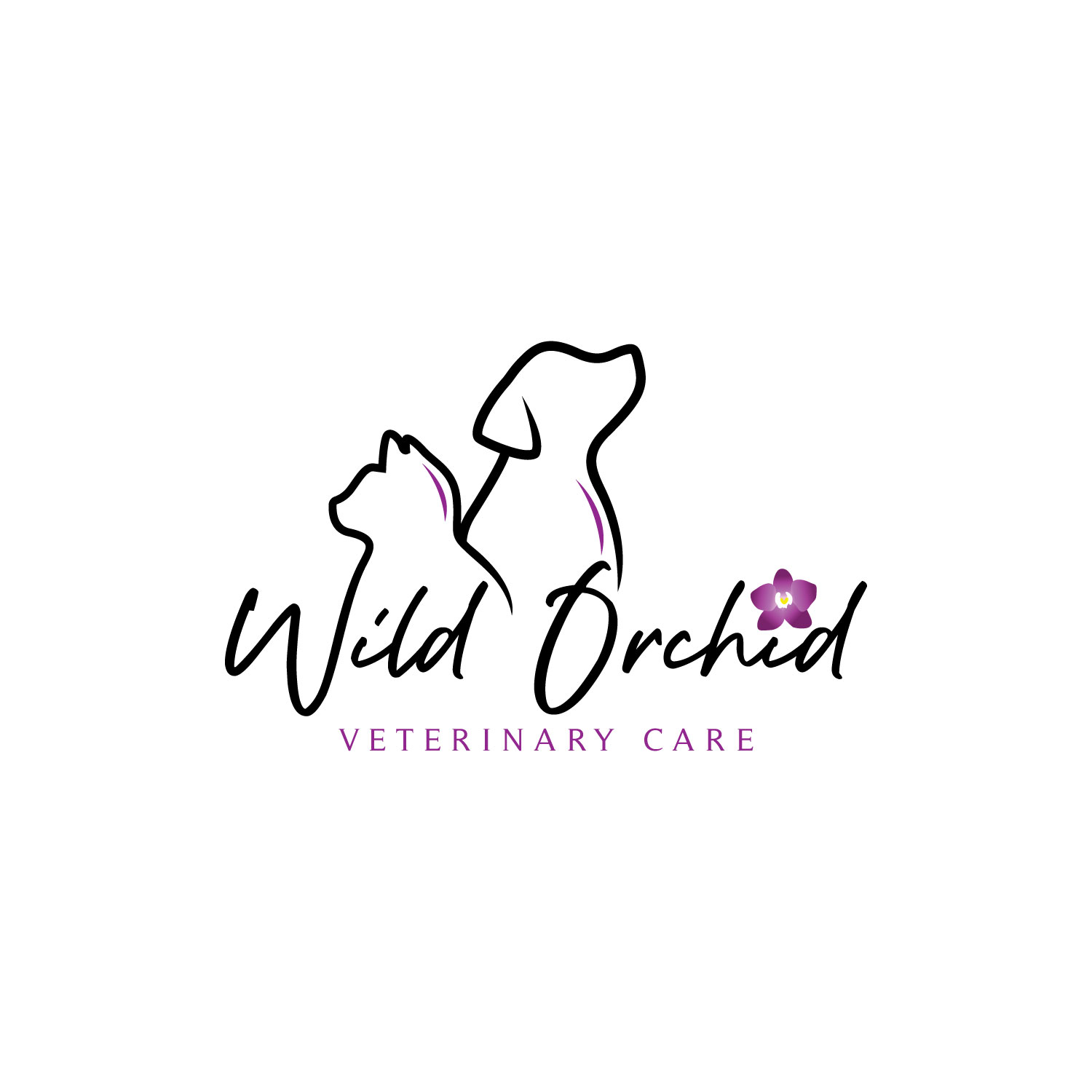 Logo Design by LAXMI DESIGNHUB for Wild Orchid Veterinary Care | Design #30127598