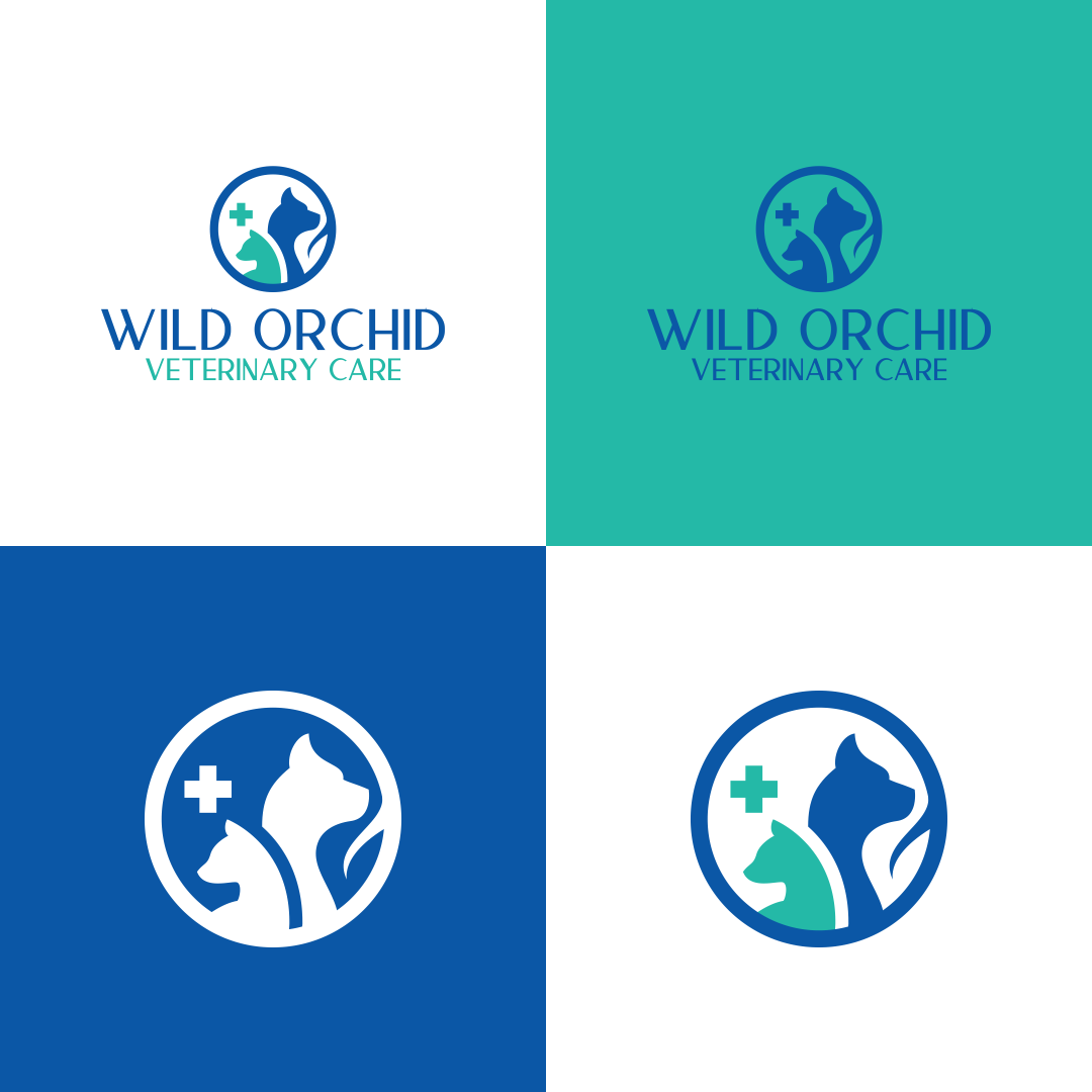 Logo Design by jenggot_merah_ for Wild Orchid Veterinary Care | Design #30151540