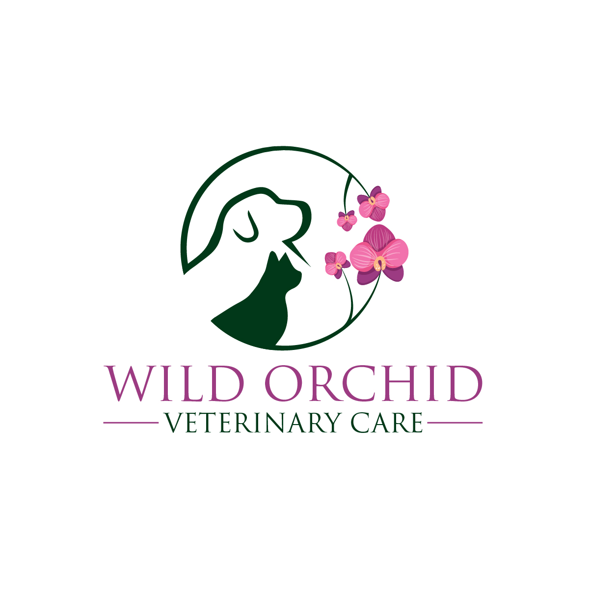 Diseño de Logo por Owltive para Wild Orchid Veterinary Care | Diseño: #30125921