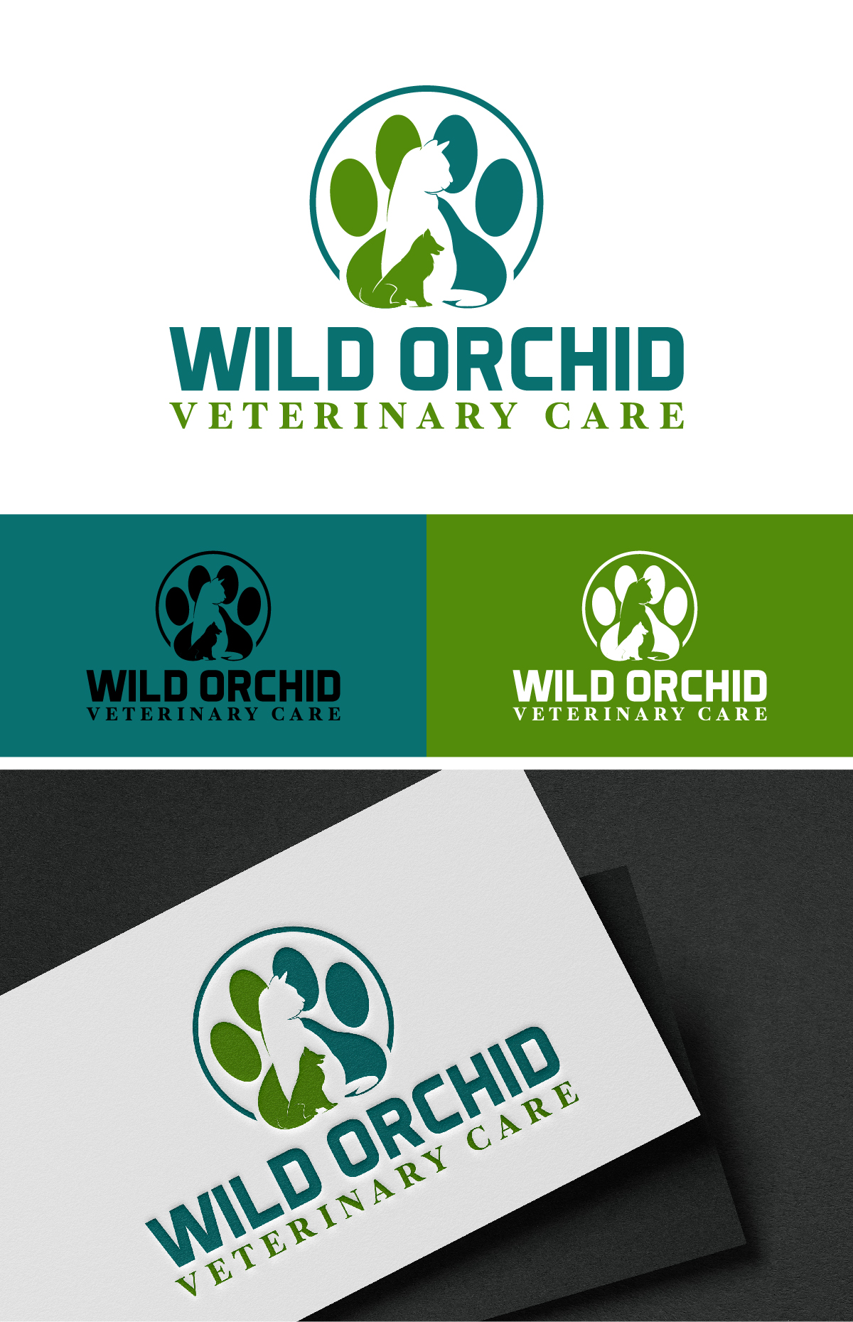 Logo Design by DesignLima for Wild Orchid Veterinary Care | Design #30128567