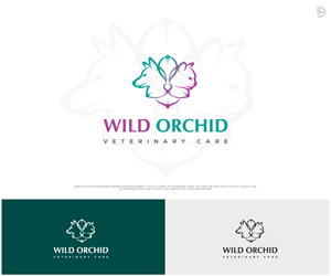 Logo Design by D_Mantra for Wild Orchid Veterinary Care | Design #30127941