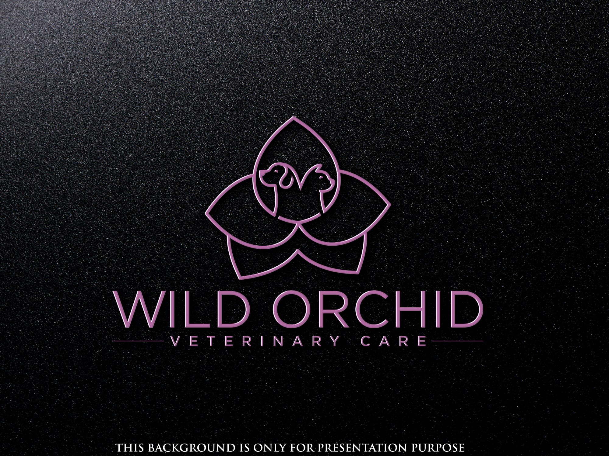 Logo Design by FireflyArt for Wild Orchid Veterinary Care | Design #30137119