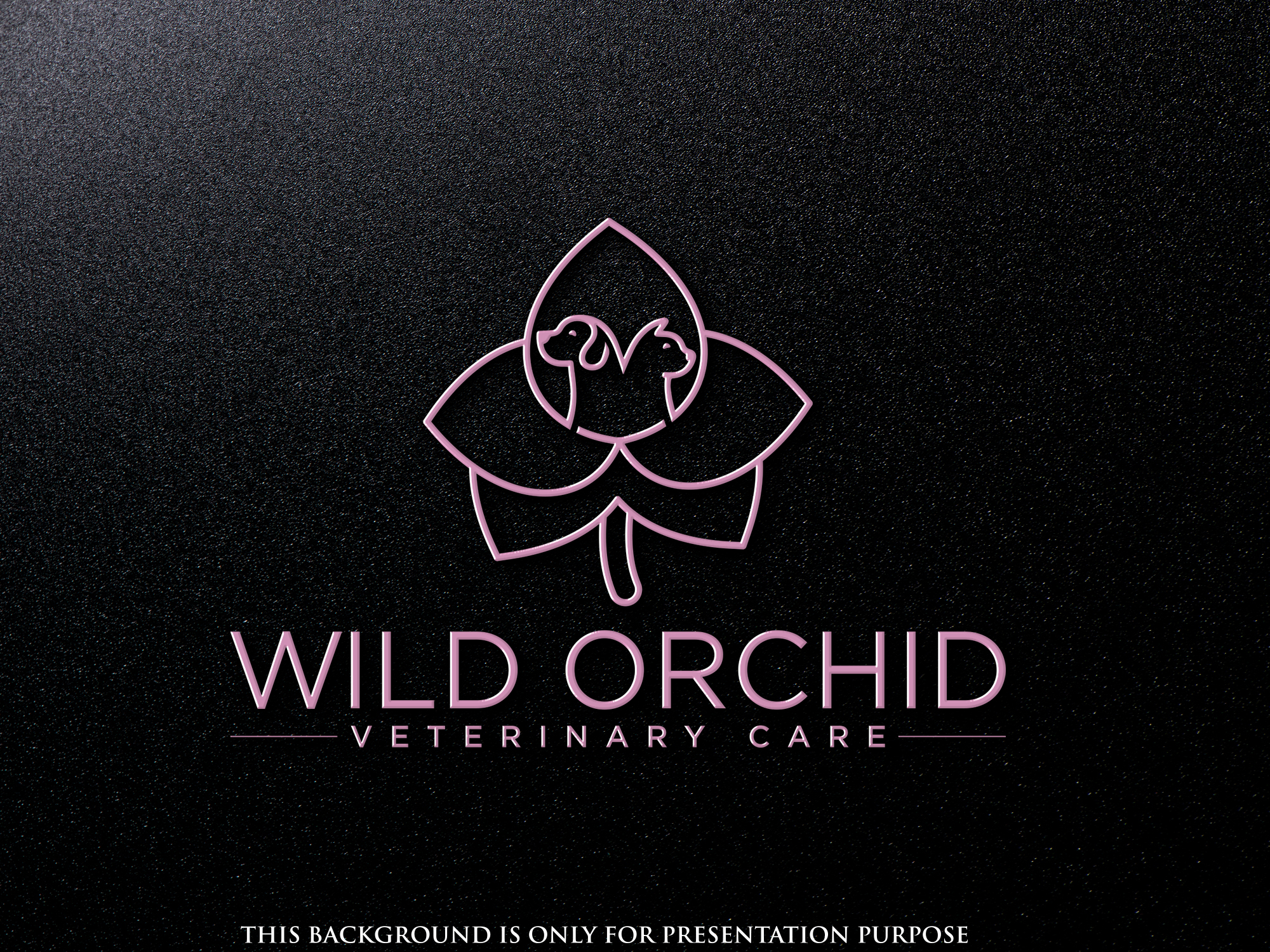 Logo Design by FireflyArt for Wild Orchid Veterinary Care | Design #30137120