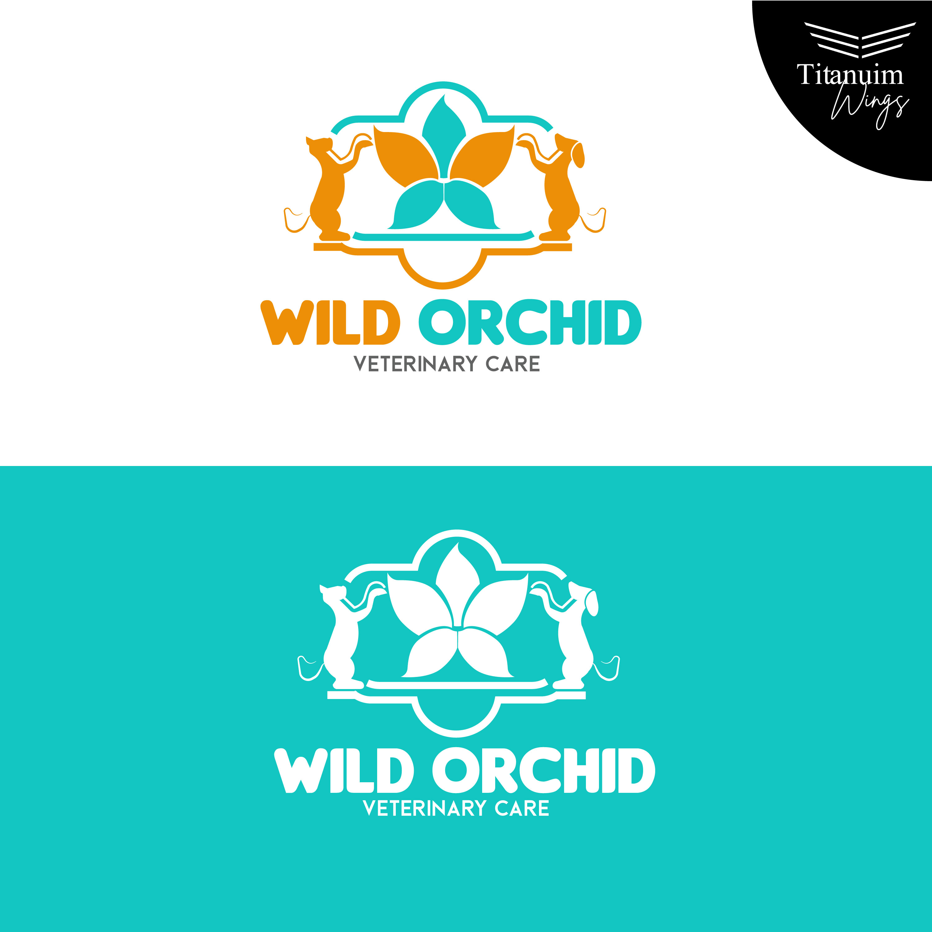 Diseño de Logo por titanium wings para Wild Orchid Veterinary Care | Diseño #30129873