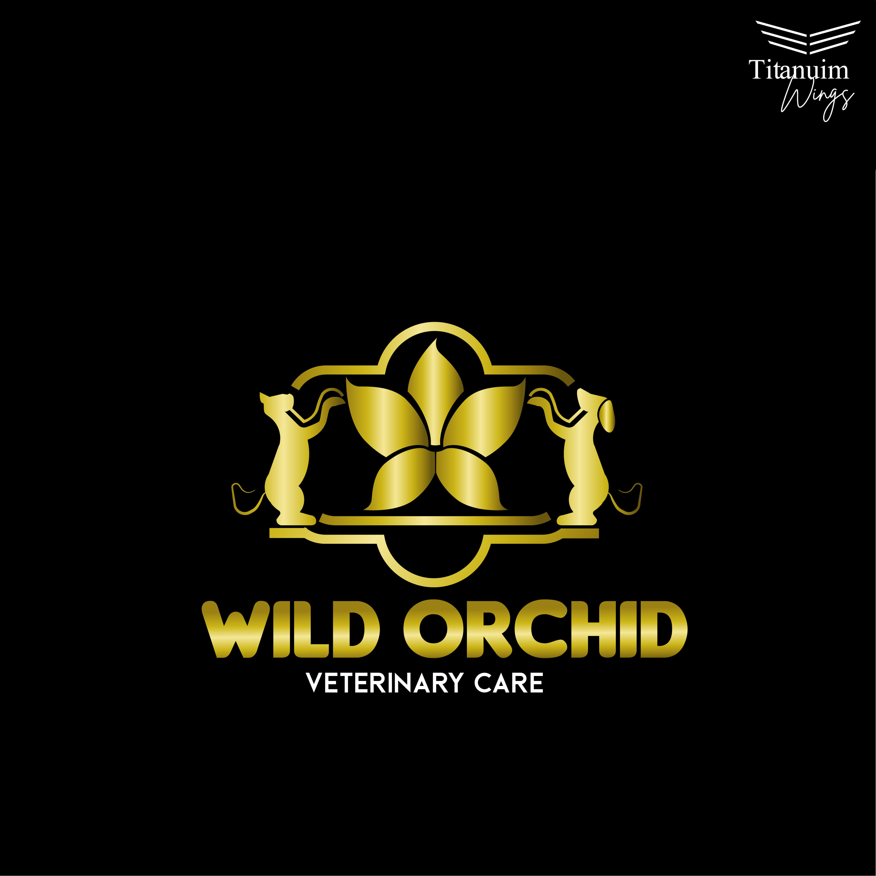 Diseño de Logo por titanium wings para Wild Orchid Veterinary Care | Diseño #30129874