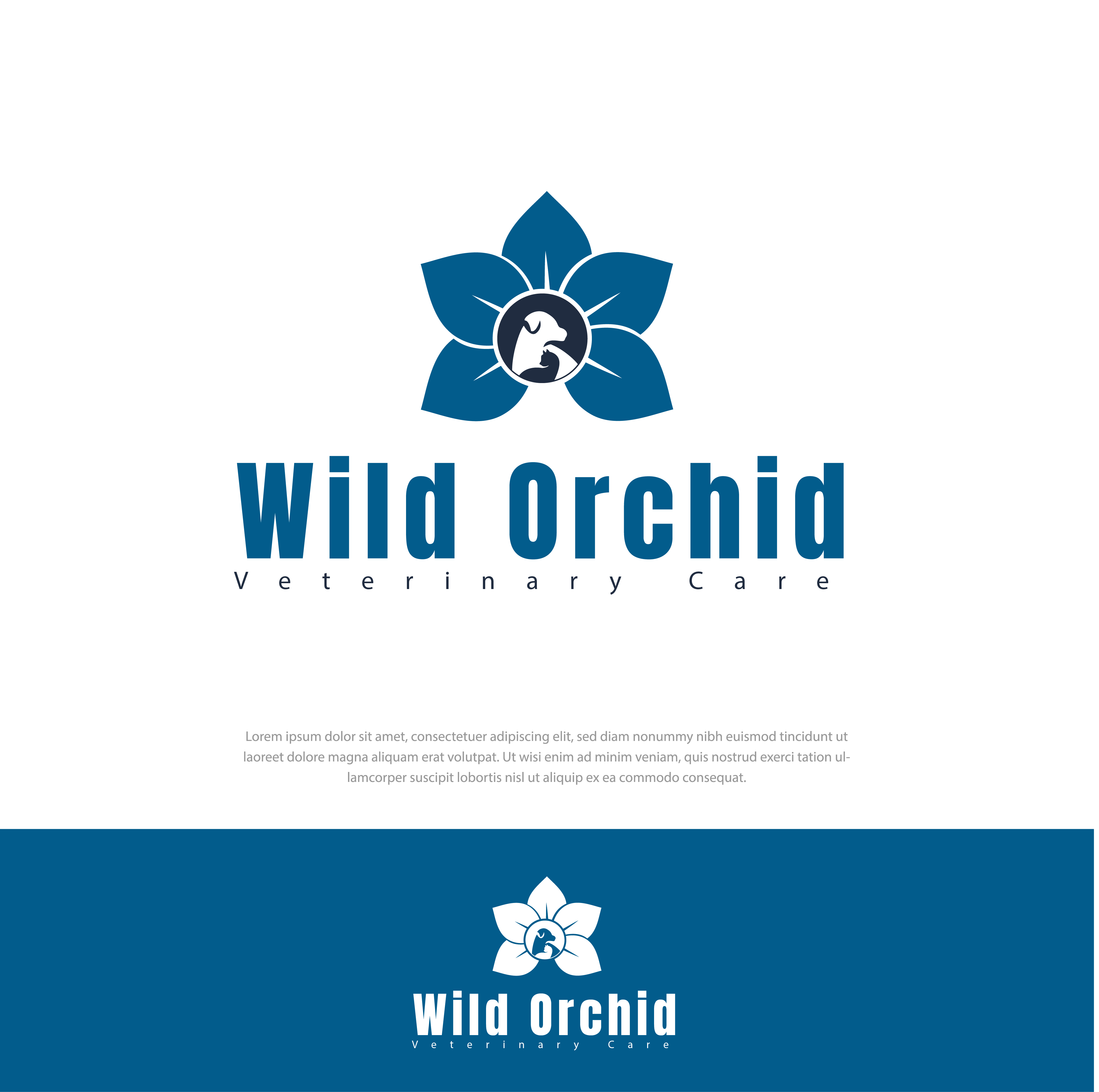 Diseño de Logo por miloje1207 para Wild Orchid Veterinary Care | Diseño #30155185