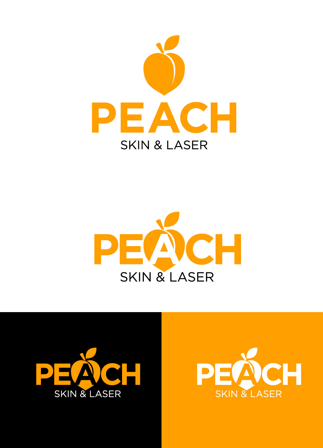 Logo Design by Sergio Coelho for Peach Skin & Laser | Design #30137723