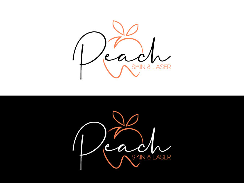 Logo Design by lijenta for Peach Skin & Laser | Design #30147741