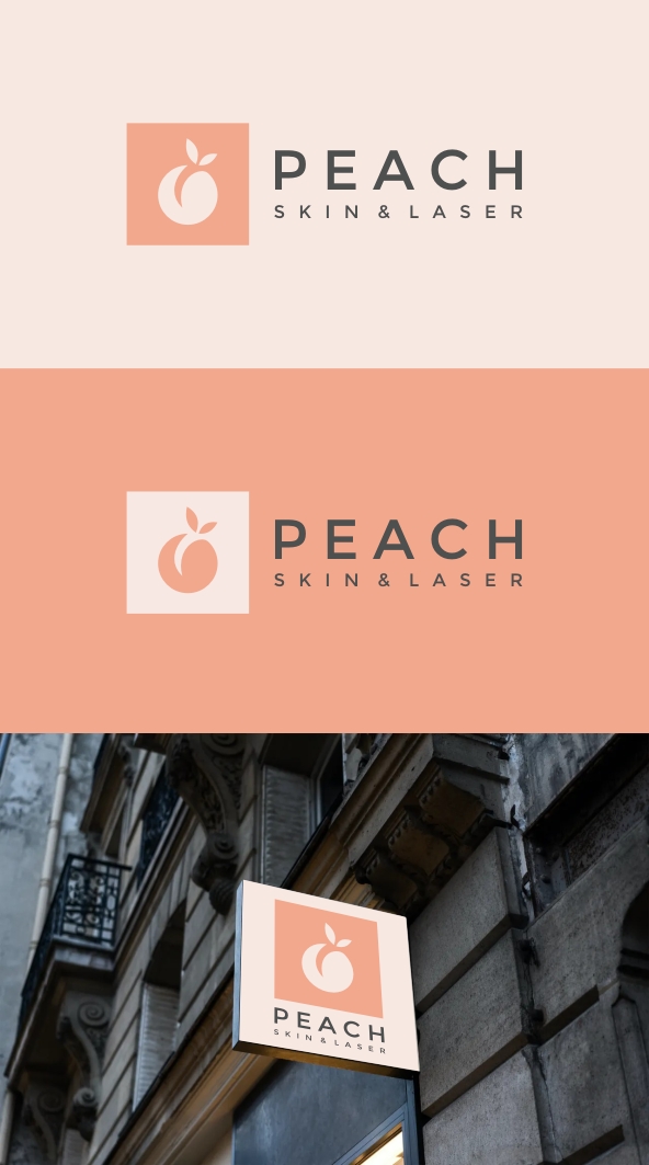 Logo Design by pakidesign for Peach Skin & Laser | Design #30143411