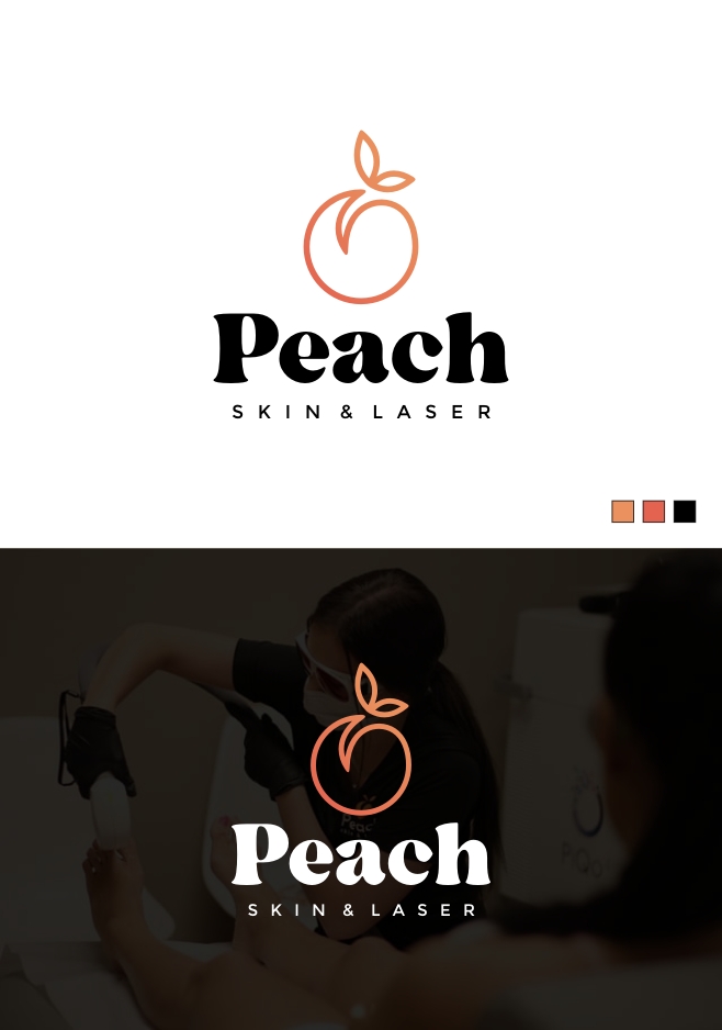Logo Design by pakidesign for Peach Skin & Laser | Design #30143559