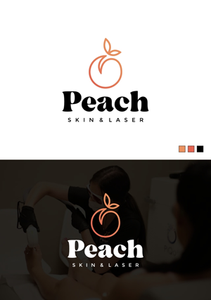 Logo Design by pakidesign for Peach Skin & Laser | Design: #30143559