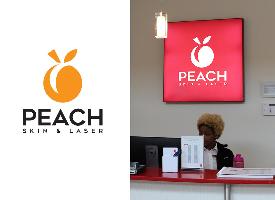 Logo Design by Dimitris D for Peach Skin & Laser | Design #30166584