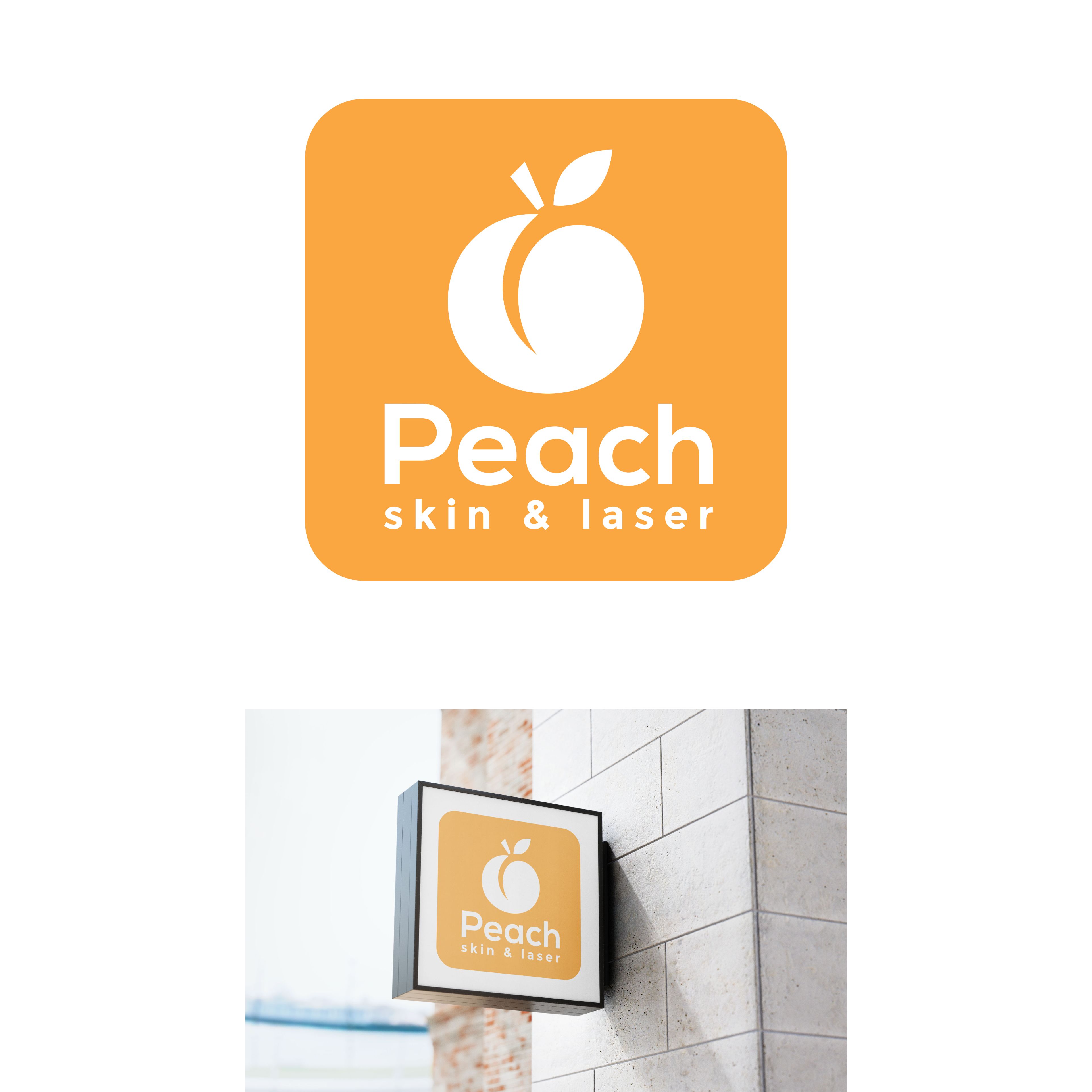 Logo Design by Hanif Logo's for Peach Skin & Laser | Design #30170943