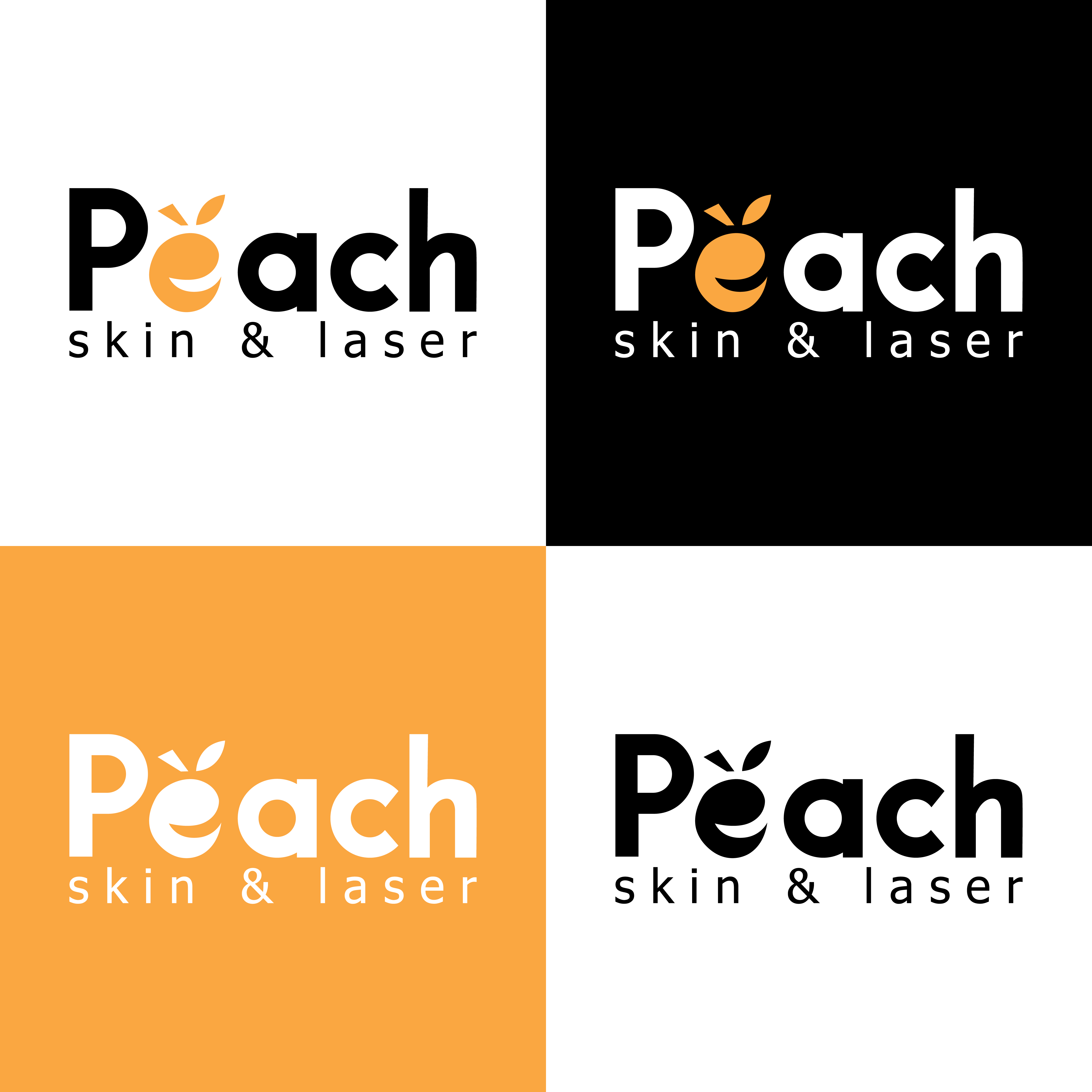 Logo Design by creative.bugs for Peach Skin & Laser | Design #30154095