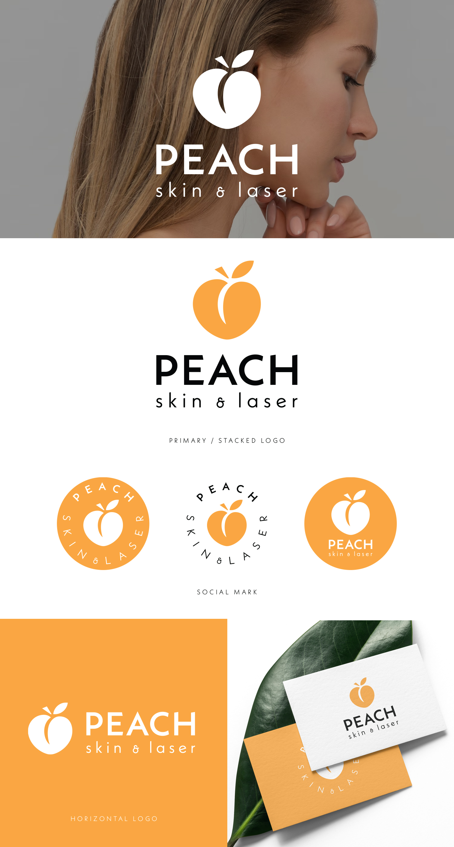 Diseño de Logo por designbysy para Peach Skin & Laser | Diseño #30160349