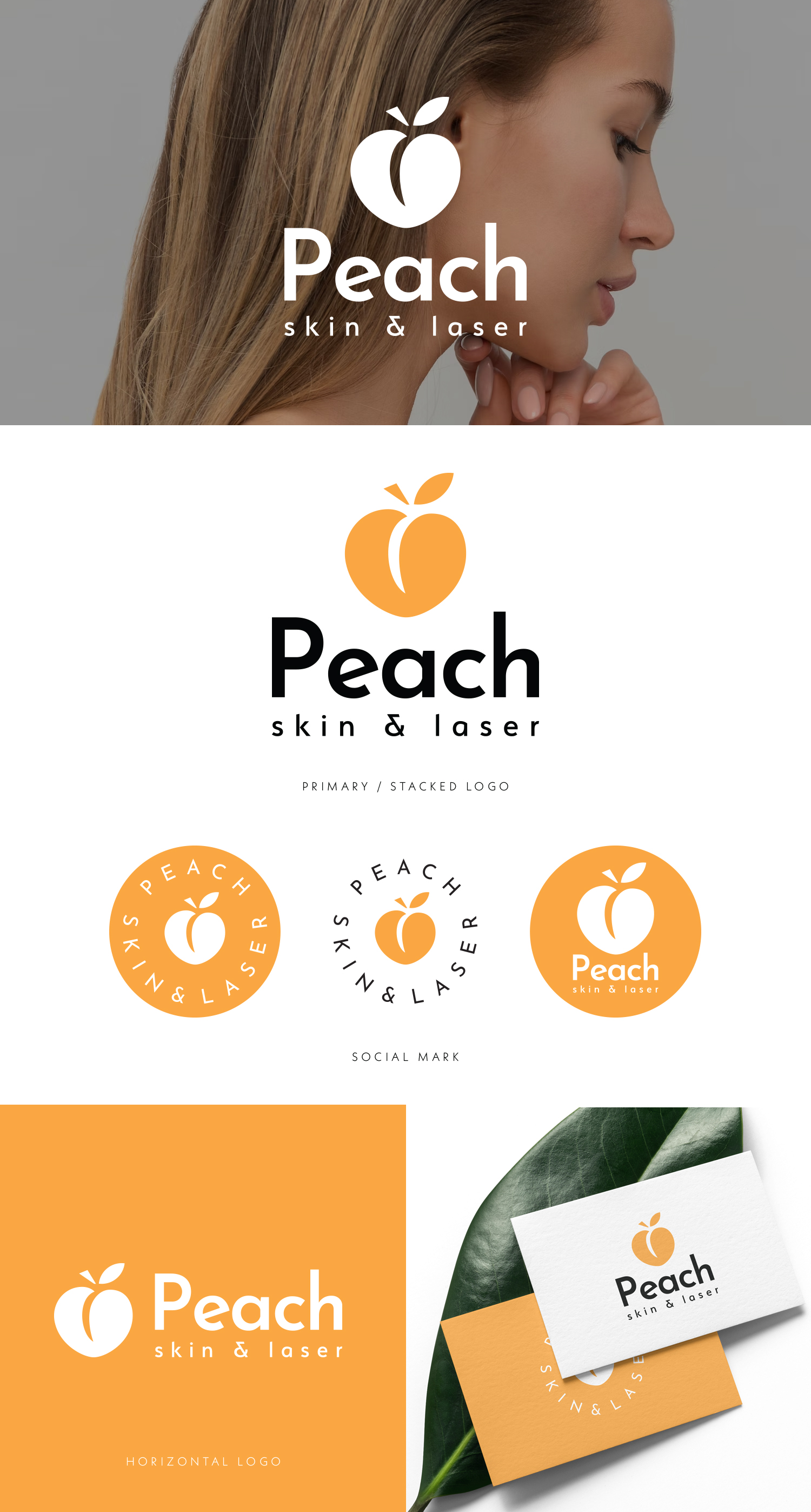 Diseño de Logo por designbysy para Peach Skin & Laser | Diseño #30160352