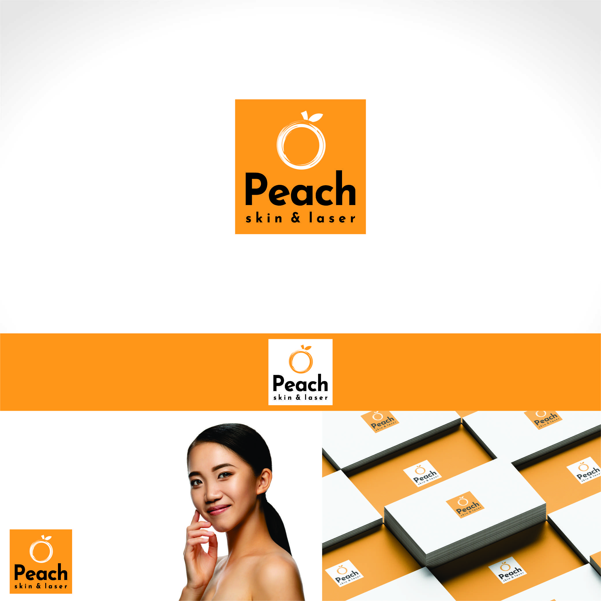 Logo Design by Nicolene Barnard for Peach Skin & Laser | Design #30165993