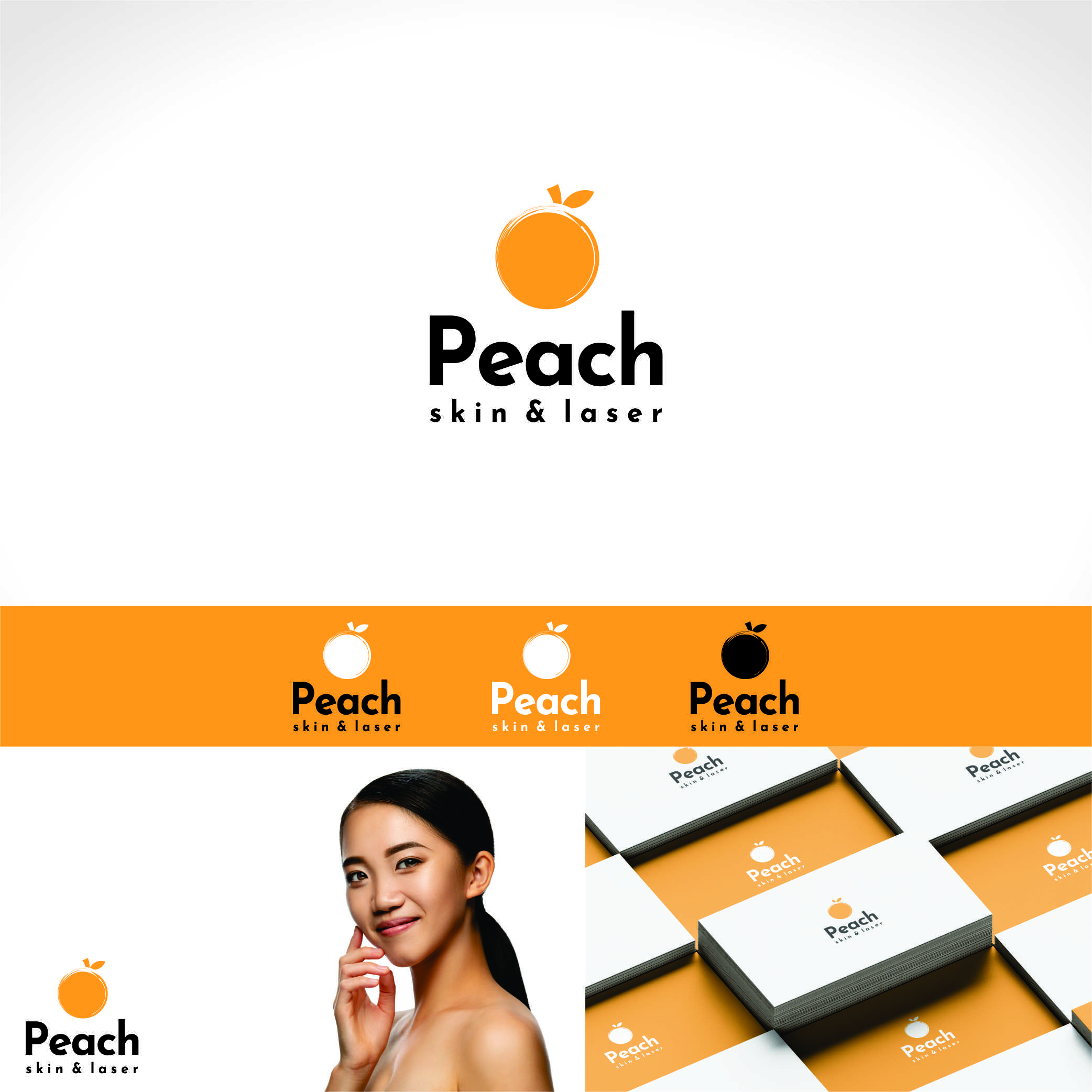 Logo Design by Nicolene Barnard for Peach Skin & Laser | Design #30166001