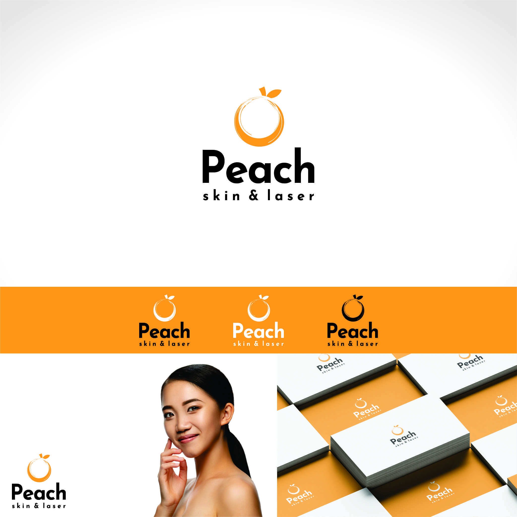 Logo Design by Nicolene Barnard for Peach Skin & Laser | Design #30166003