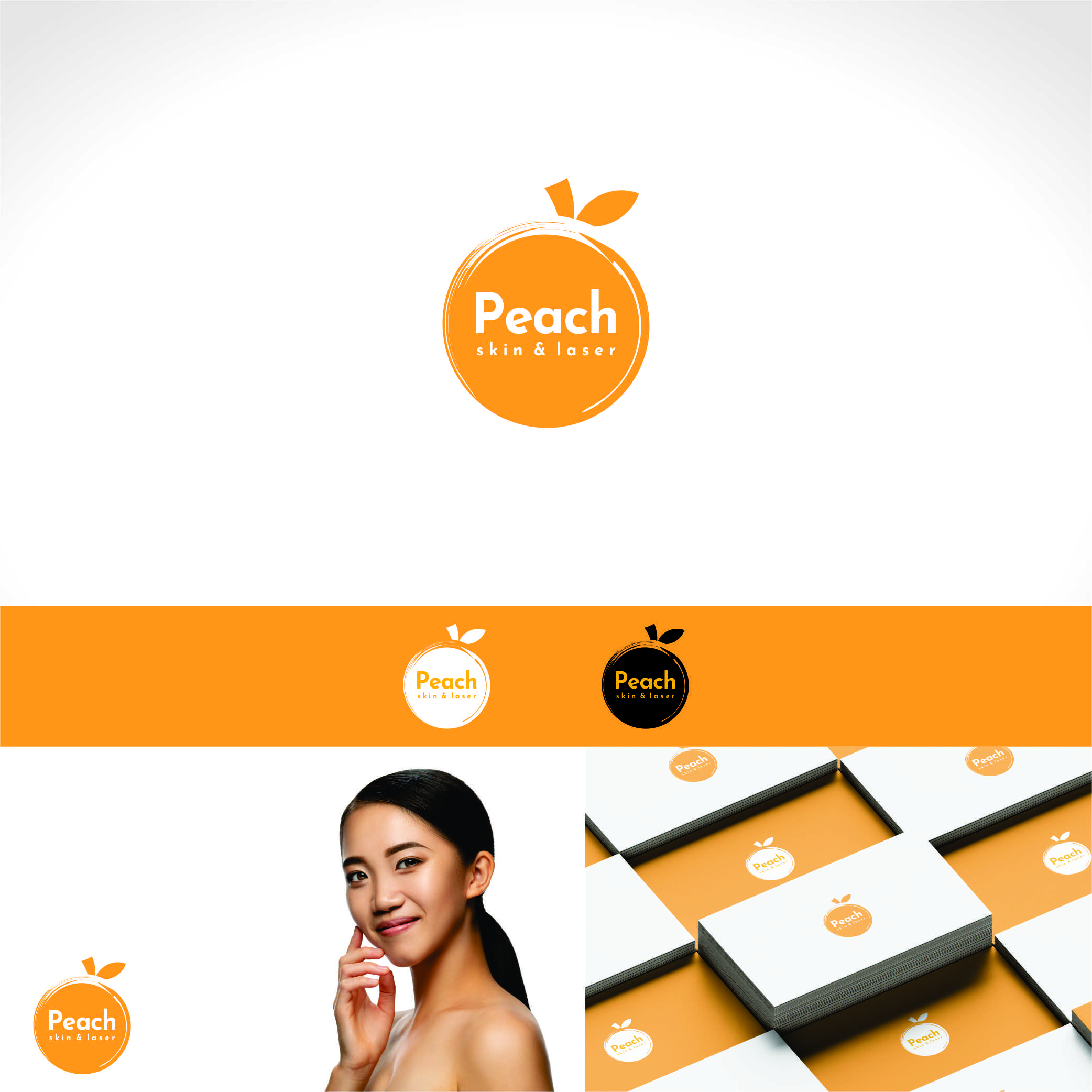 Logo Design by Nicolene Barnard for Peach Skin & Laser | Design #30166005