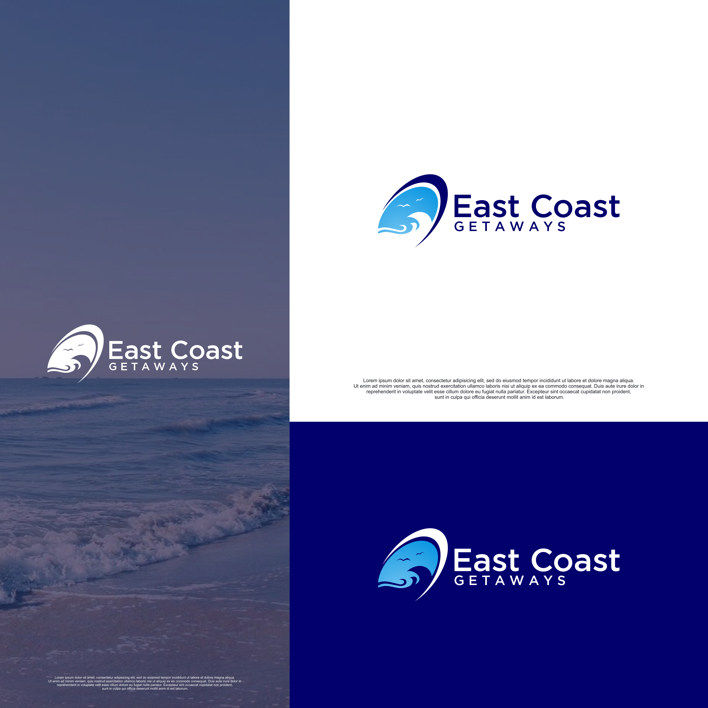 Logo Design by -sae- for East Coast Getaways | Design #30133662