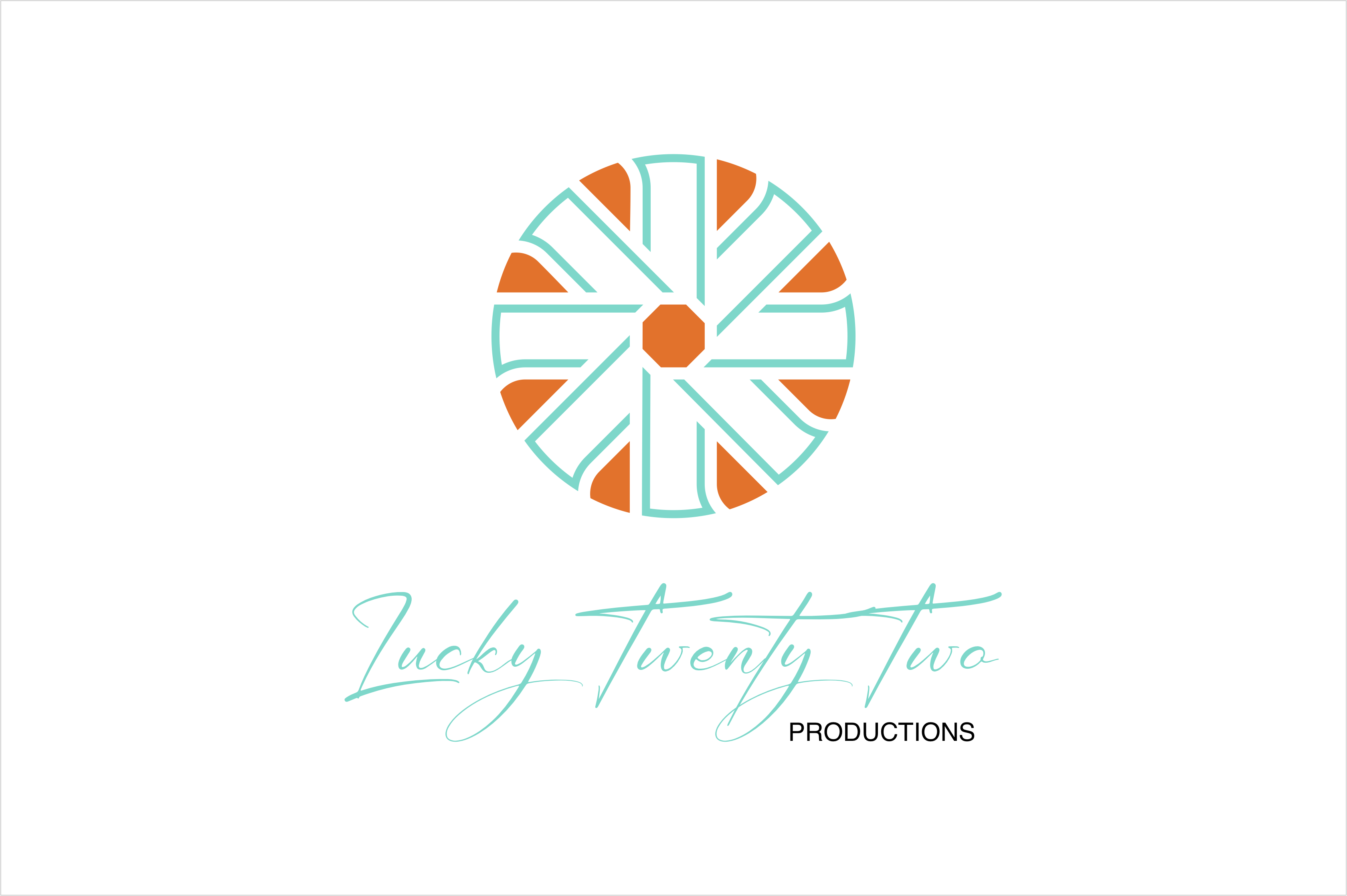 Logo Design by kinthil kibing for Lucky Twenty Two Productions  | Design #30142721