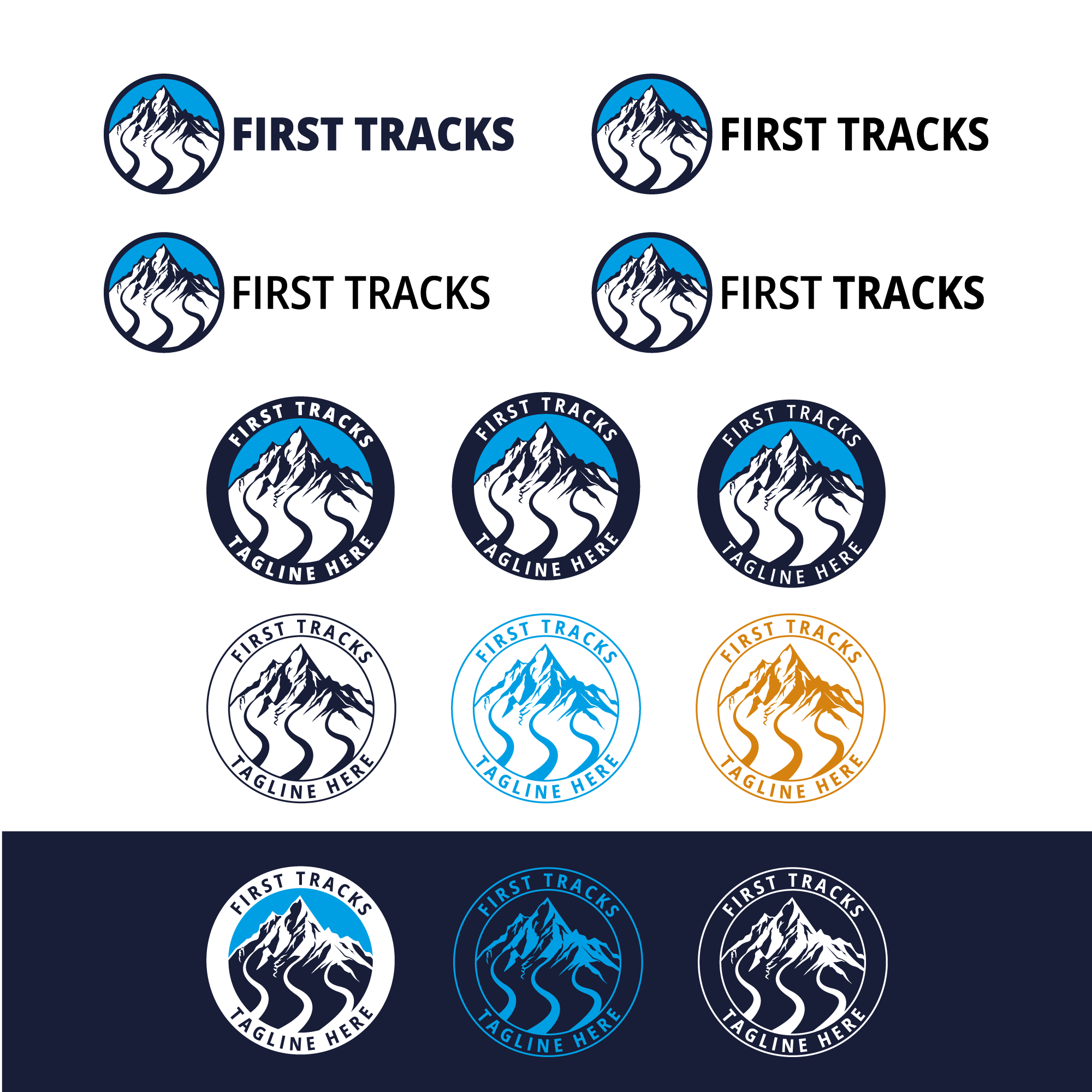 Logo Design by Zak deZign for First Tracks | Design #30147813