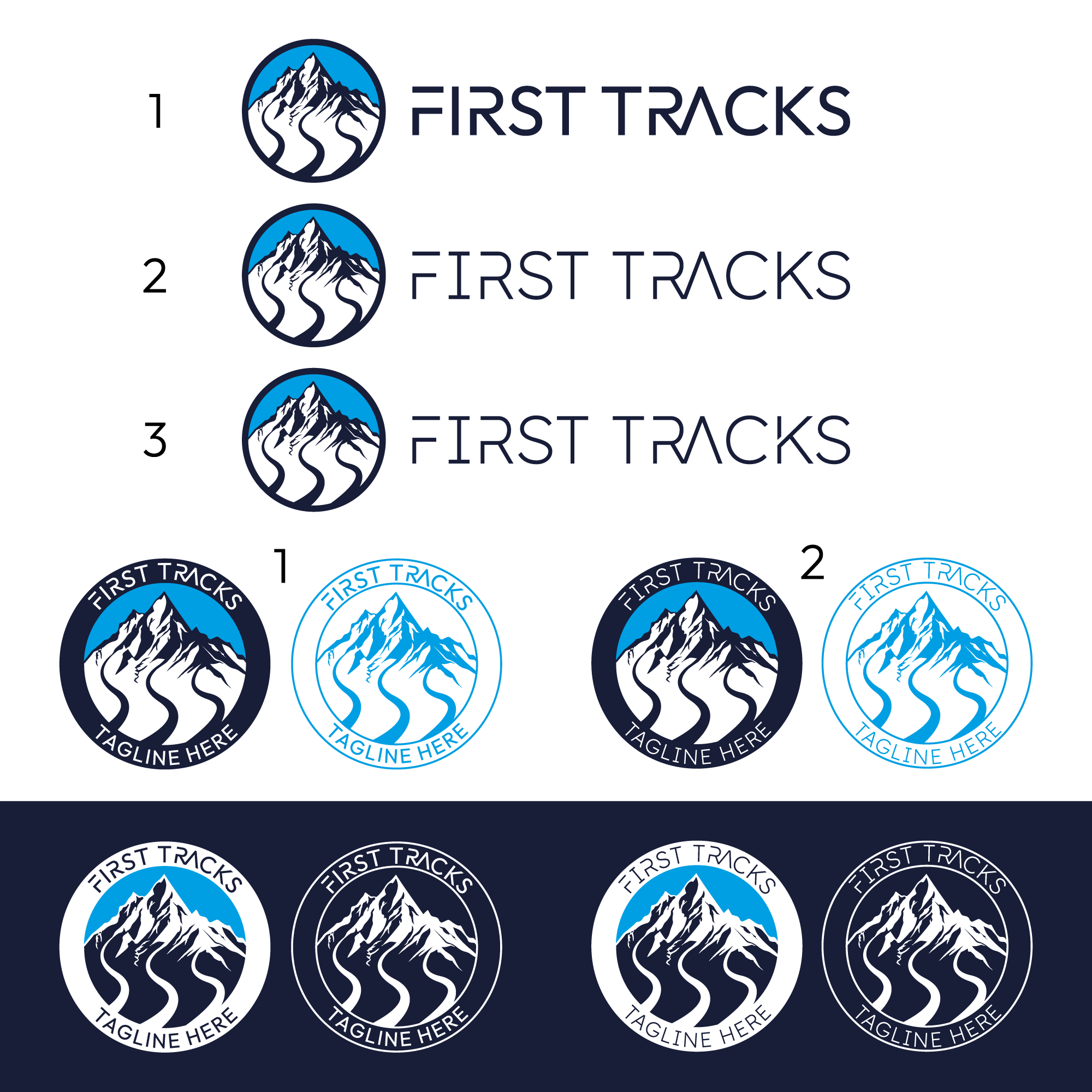 Logo Design by Zak deZign for First Tracks | Design #30154487