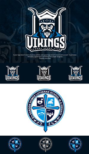 Logo Design by Tech Nova for Garden Homes Lutheran School | Design: #30171302
