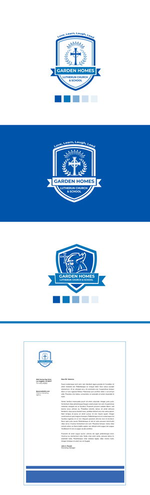 Logo Design by javed.iqbal for Garden Homes Lutheran School | Design: #30165709