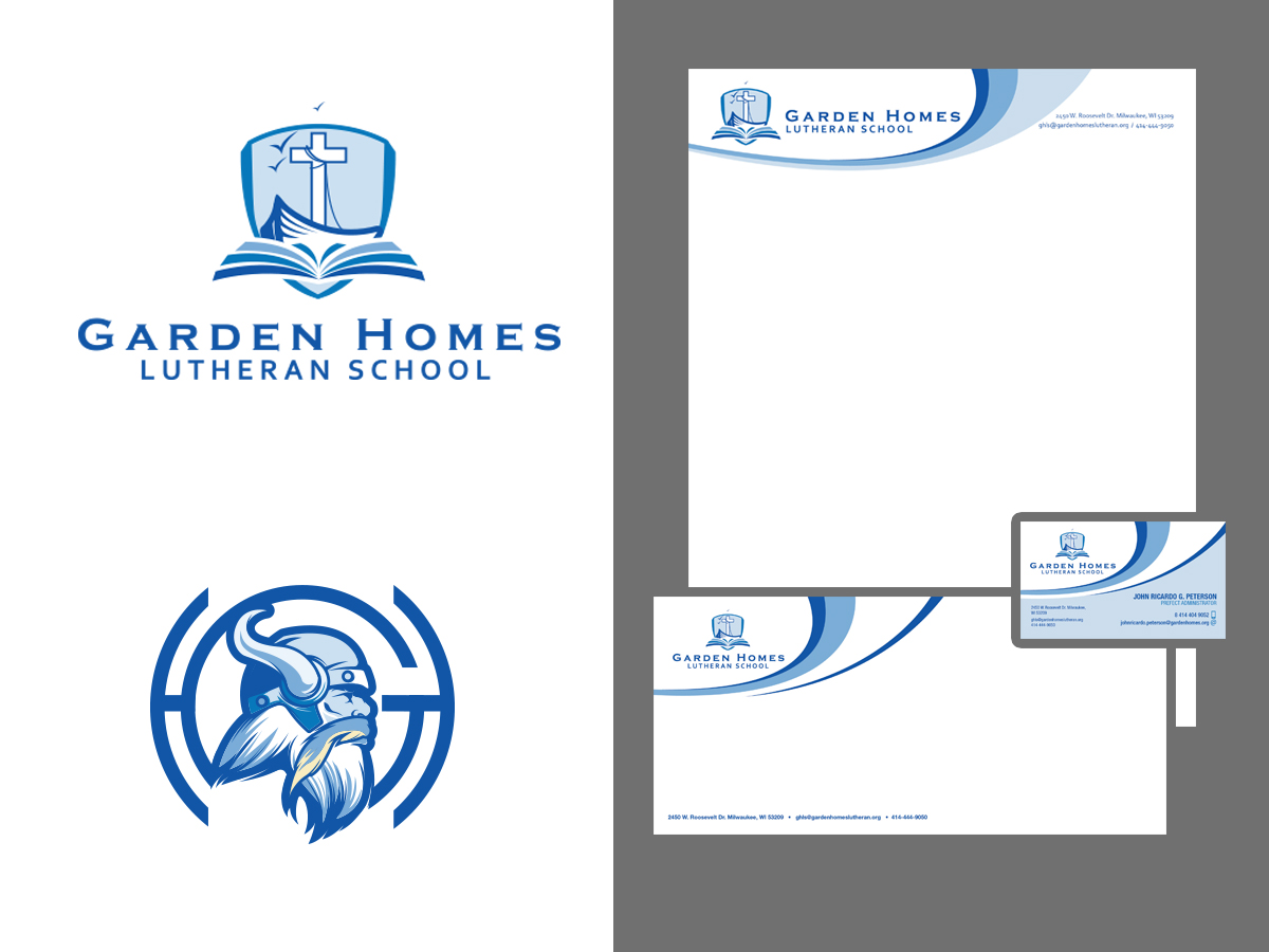 Logo Design by benito for Garden Homes Lutheran School | Design #30163100