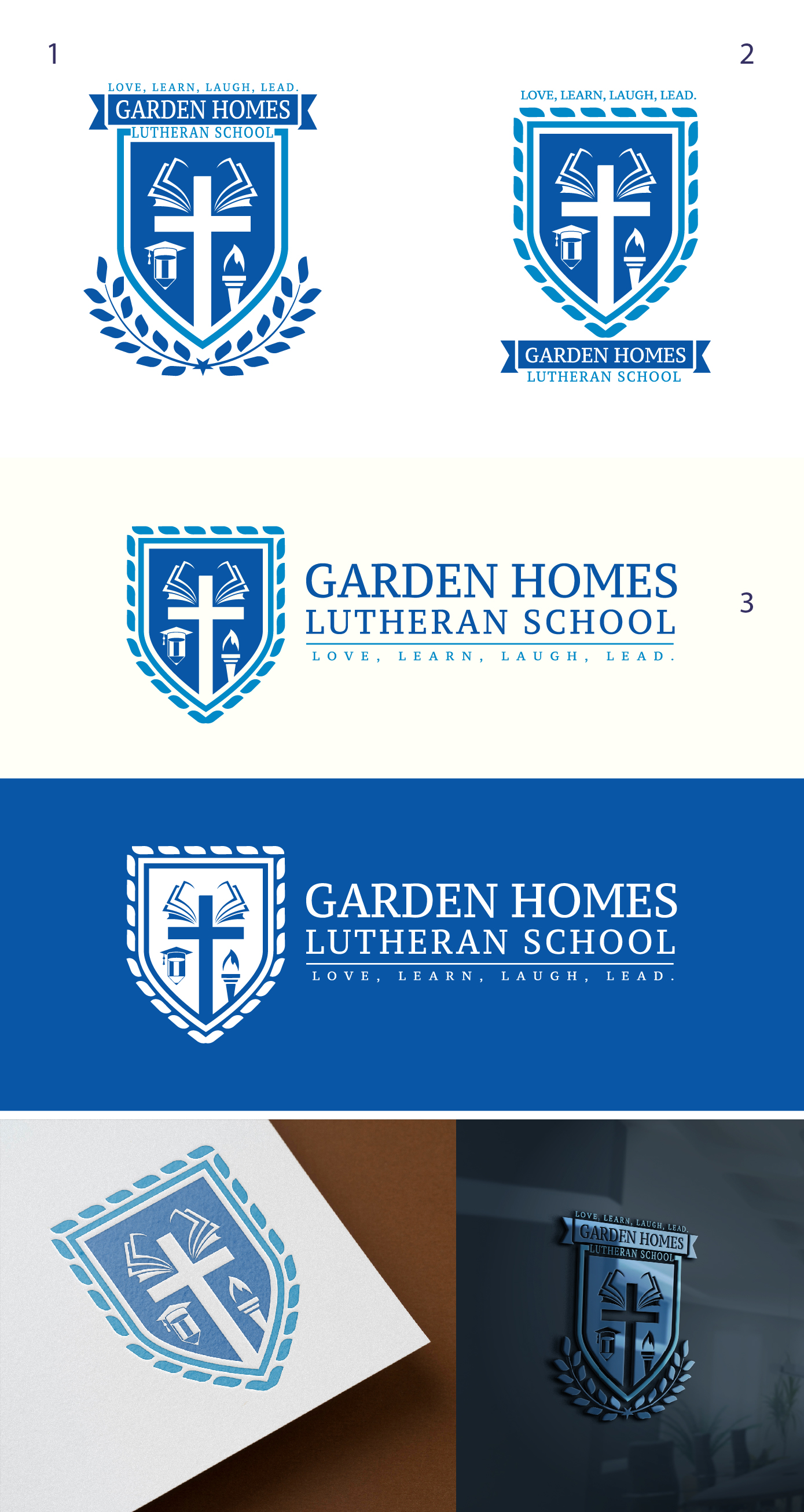 Logo Design by AL-BARAKAH for Garden Homes Lutheran School | Design #30139447