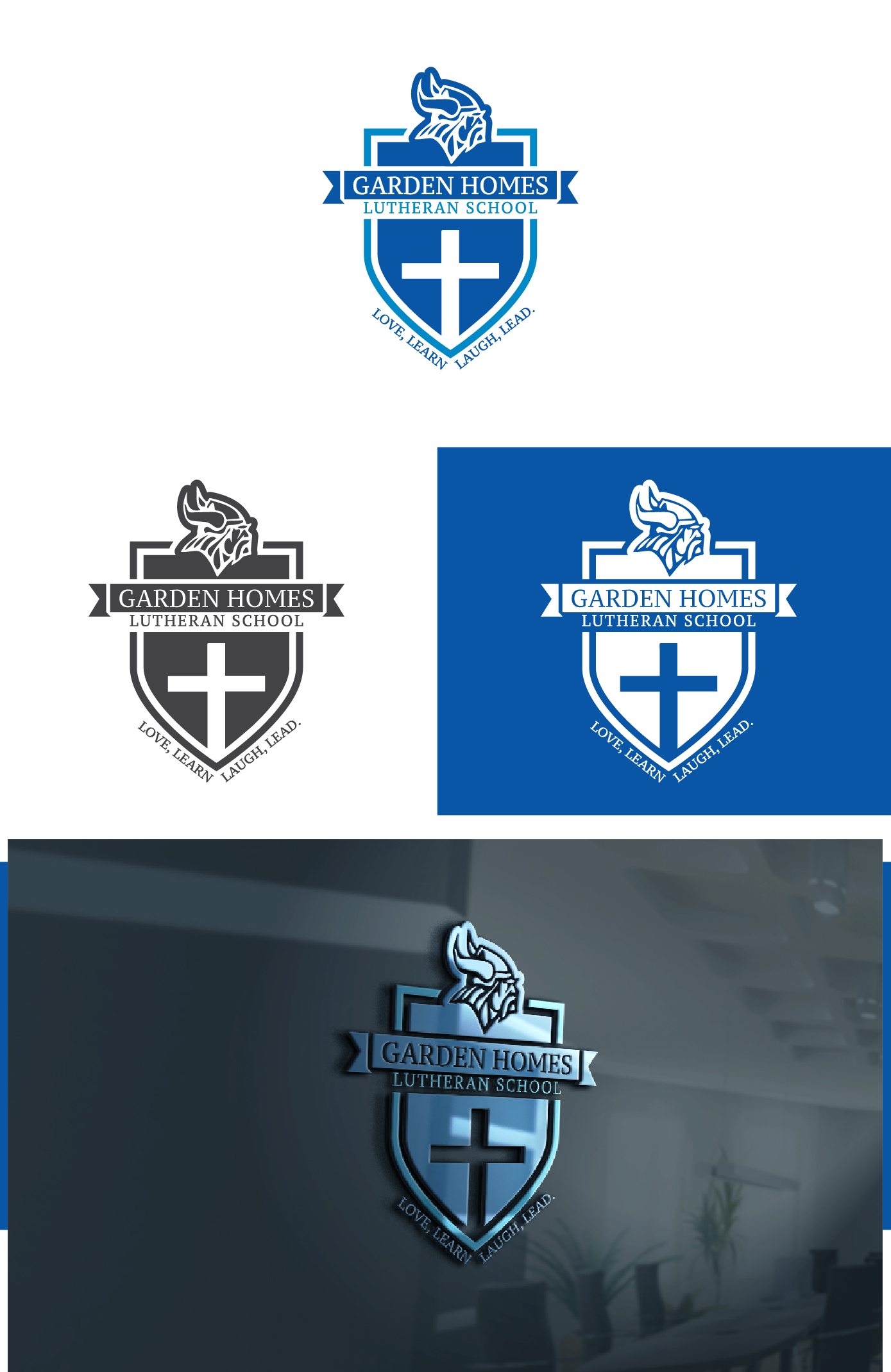 Logo Design by AL-BARAKAH for Garden Homes Lutheran School | Design #30139604