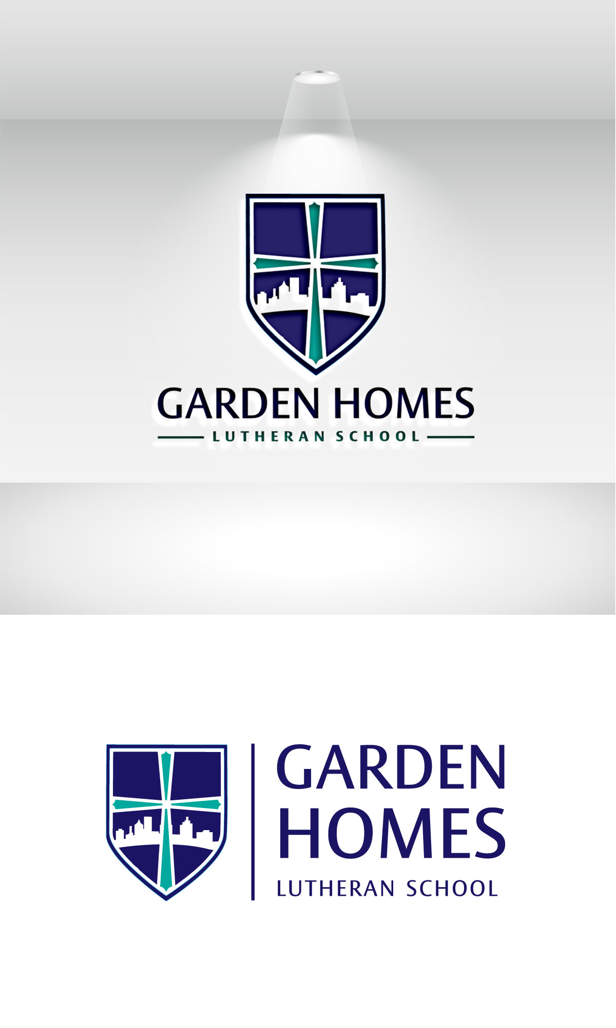Logo Design by CreativeFeather for Garden Homes Lutheran School | Design #30144719