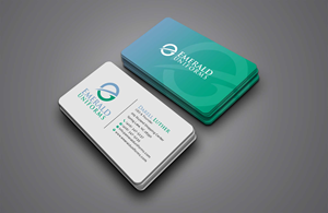 Business Card Design by Creative Moon Design for Emerald uniforms | Design: #30144176