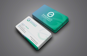 Business Card Design by Creative Moon Design for Emerald uniforms | Design: #30144177